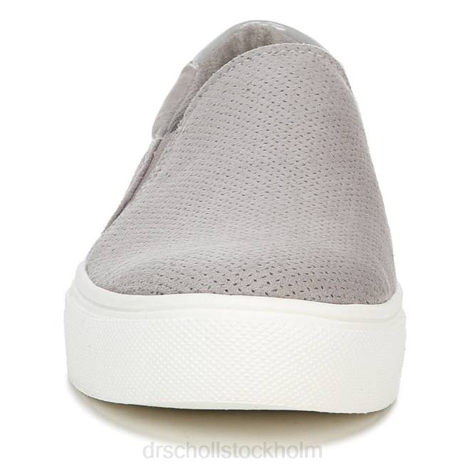 mjuk grå mikrofiber perf nova slip on sneaker 8RZZ70 Dr. Scholl\'s unisex-