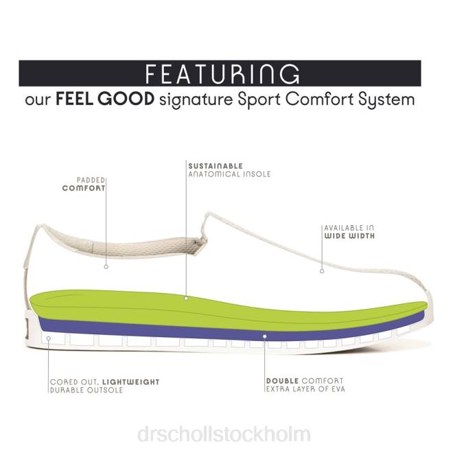 vit ödla madison slip on sneaker 8RZZ31 Dr. Scholl\'s unisex-