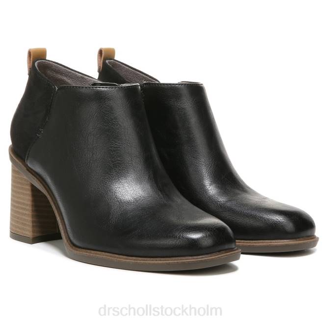 svart syntet roxanne stövel med blockhäl 8RZZ246 Dr. Scholl's unisex-