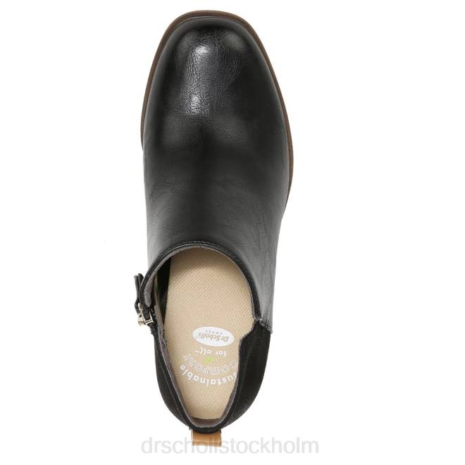 svart syntet roxanne stövel med blockhäl 8RZZ246 Dr. Scholl\'s unisex-