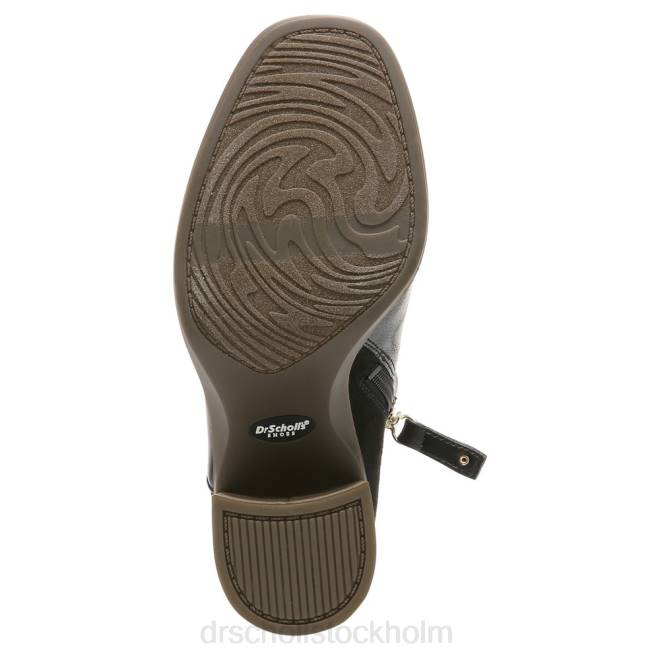 svart syntet roxanne stövel med blockhäl 8RZZ246 Dr. Scholl\'s unisex-