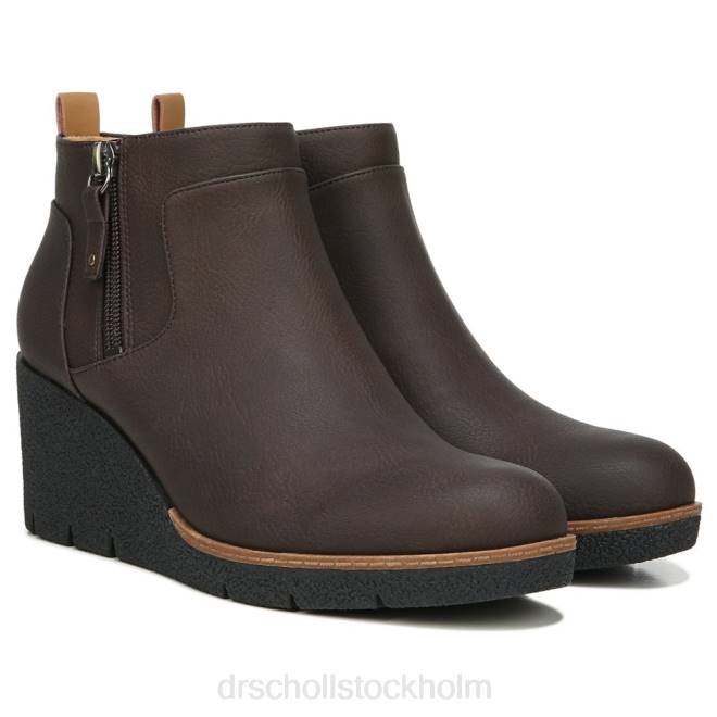 brun bianca wedge bootie 8RZZ129 Dr. Scholl's unisex-