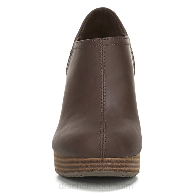 mörkbrun slät harlow wedge bootie 8RZZ150 Dr. Scholl\'s unisex-