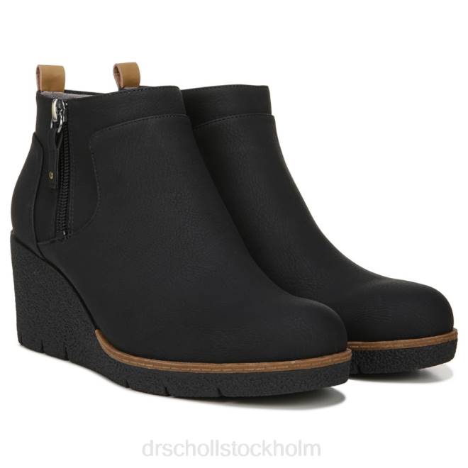 svart bianca wedge bootie 8RZZ130 Dr. Scholl's unisex-